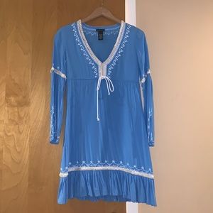 Light Blue Tunic Or Bathing Suit Cover-Up.